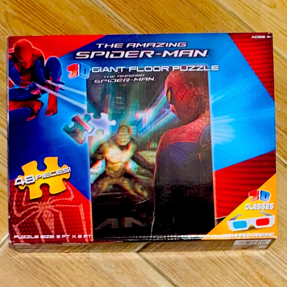 The Amazing Spider Man 3D Giant Floor Puzzle- New